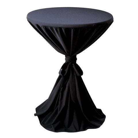Tischhusse für Stehtisch Ø80-85cm Weiß o. Schwarz
